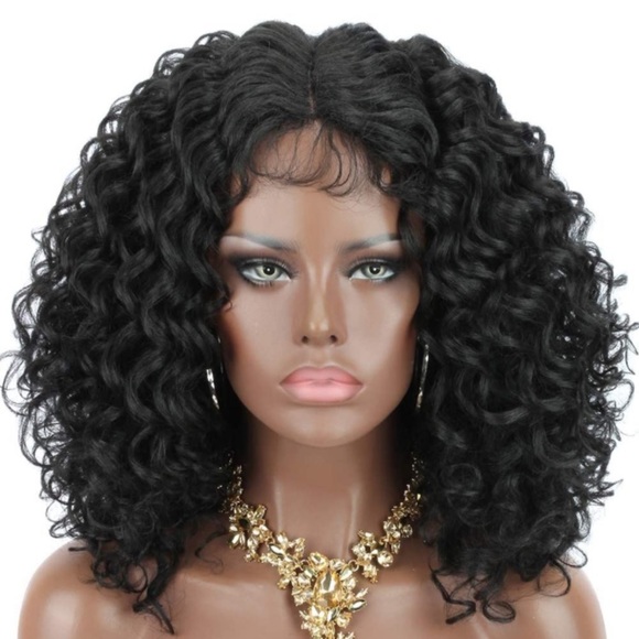Short Afro Kinky Curly Lace Wigs